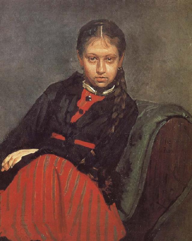 Ilia Efimovich Repin Ms. Xie file her portrait China oil painting art